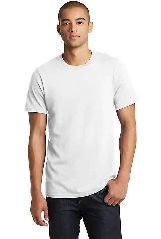 DT7000 District® Young Mens Bouncer Tee White front view