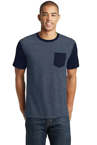 DT6000SP District® Young Mens Very Important Tee? He Nvy/New Nvy front view