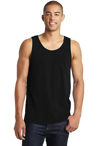DT5300 District® Young Mens The Concert Tank Black front view