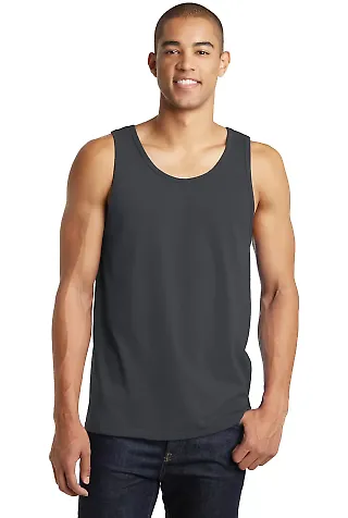 DT5300 District® Young Mens The Concert Tank Charcoal front view