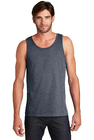 DT5300 District® Young Mens The Concert Tank HtdNavy front view
