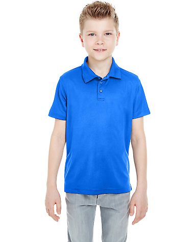 8210Y UltraClub® Youth Cool & Dry Mesh Piqué Pol in Royal front view