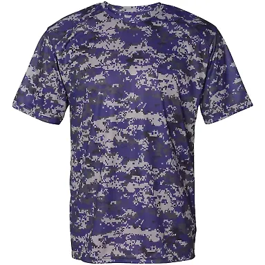 4180 Badger - B-Core Digital Camo T-Shirt Purple Digital front view