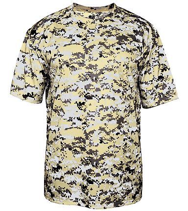 4180 Badger - B-Core Digital Camo T-Shirt in Vegas gold digital front view