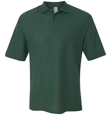  537 Jerzees Men's Easy Care™ Pique Polo Forest Green front view