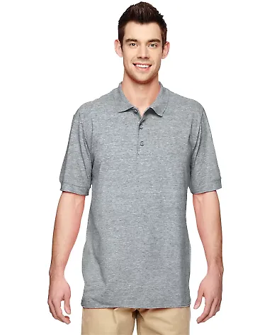 72800 Gildan DryBlend® Adult Double Piqué Polo in Rs sport grey front view