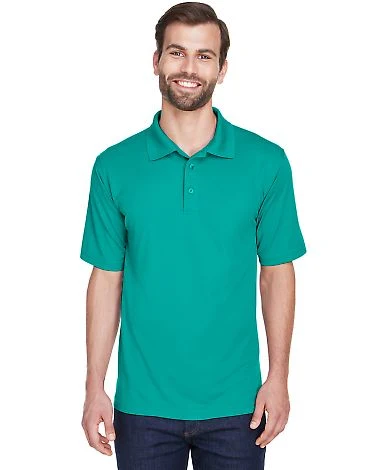 8210 UltraClub® Men's Cool & Dry Mesh Piqué Polo in Jade front view