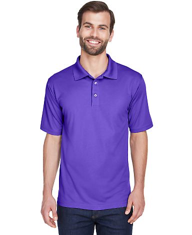 8210 UltraClub® Men's Cool & Dry Mesh Piqué Polo in Purple front view