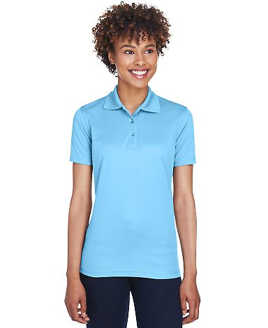 8210L UltraClub® Ladies' Cool & Dry Mesh Piqué P in Columbia blue front view