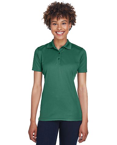 8210L UltraClub® Ladies' Cool & Dry Mesh Piqué P in Forest green front view
