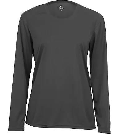 5604 C2 Sport - Ladies' Long Sleeve T-Shirt Graphite front view