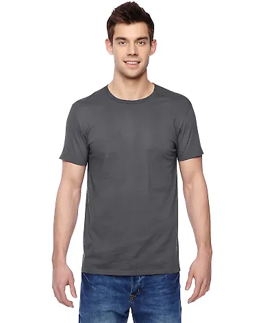 SF45 Fruit of the Loom Adult Sofspun™ T-Shirt Charcoal Grey front view