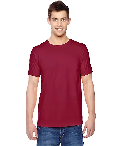 SF45 Fruit of the Loom Adult Sofspun™ T-Shirt Cardinal front view