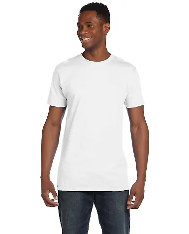 Hanes 4980 Ring-Spun T-shirt White front view