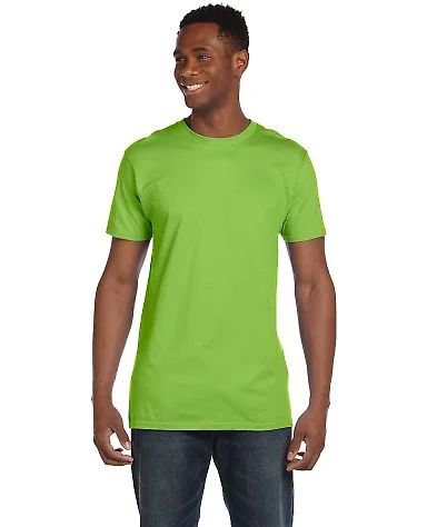 Hanes 4980 Ring-Spun T-shirt Lime front view