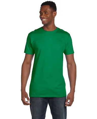 Hanes 4980 Ring-Spun T-shirt Kelly Green front view