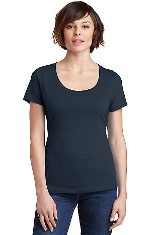 DM106L District Made® Ladies Perfect Weight® Sco New Navy front view