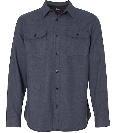 B8200 Burnside - Solid Long Sleeve Flannel Shirt Denim front view