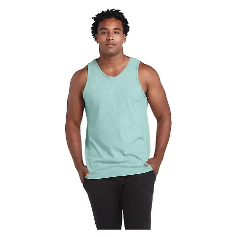 Delta Apparel 21734 Adult Tank Top in Celadon front view