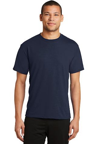 PC381 Performance Tee Blended Cotton Polyester by  Deep Navy front view
