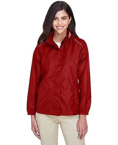 78185 Ash City - Core 365 Ladies' Climate Seam-Sea CLASSIC RED front view