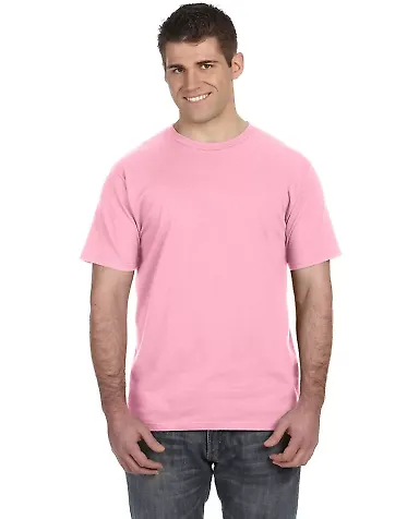 Anvil 980 Lightweight T-shirt by Gildan in Charity pink front view