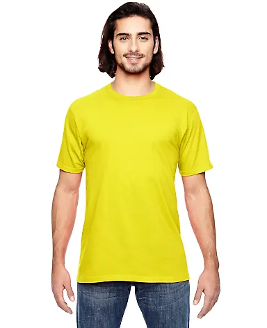 Anvil 980 Lightweight T-shirt by Gildan in Neon yellow front view