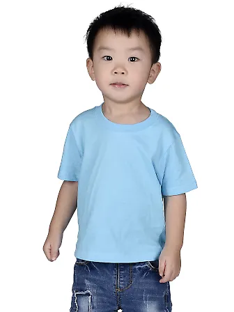 IC1040 Cotton Heritage 4.3oz Infant Crew Neck T-sh in Pacific blue front view