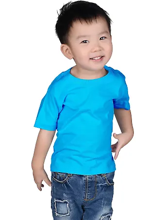 IC1040 Cotton Heritage 4.3oz Infant Crew Neck T-sh in Light turquoise front view