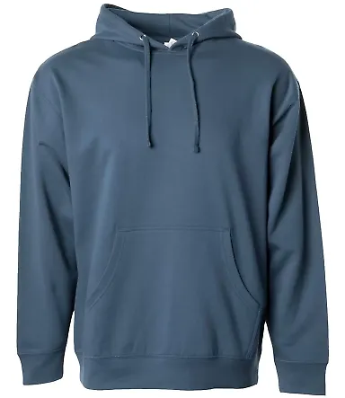 Independent Trading Co. SS4500 Midweight Hoodie in Storm blue front view