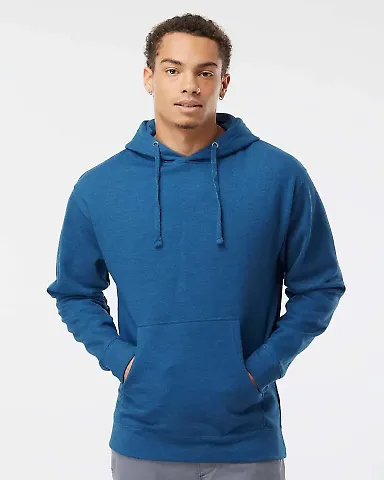 Independent Trading Co. SS4500 Midweight Hoodie in Royal heather front view