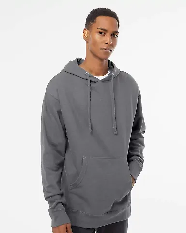 Independent Trading Co. SS4500 Midweight Hoodie in Charcoal front view