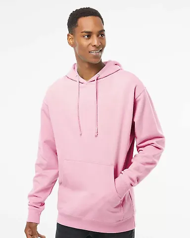 Independent Trading Co. SS4500 Midweight Hoodie in Light pink front view