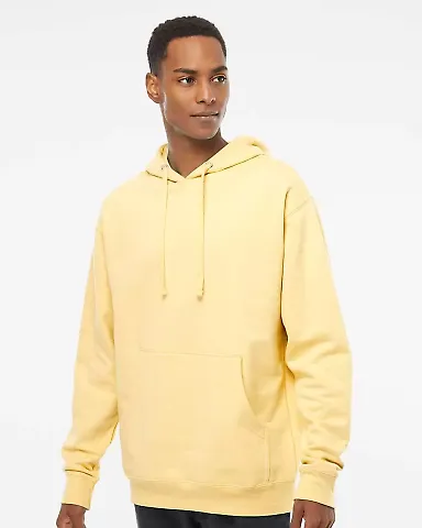 Independent Trading Co. SS4500 Midweight Hoodie in Light yellow front view