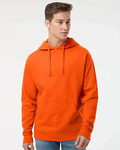 Independent Trading Co. SS4500 Midweight Hoodie in Orange front view