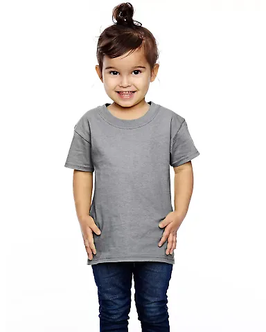 T3930  Fruit of the Loom Toddler's 5 oz., 100% Hea Athletic Heather front view