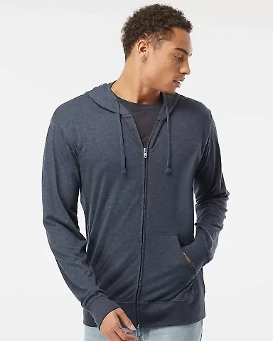 SS150JZ Independent Trading Co. Lightweight Jersey Classic Navy Heather front view