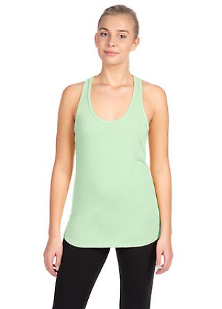 Next Level 1533 The Ideal Racerback Tank in Mint front view