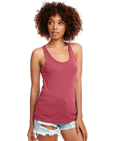 Next Level 1533 The Ideal Racerback Tank in Hot pink front view