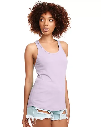 Next Level 1533 The Ideal Racerback Tank in Lilac front view