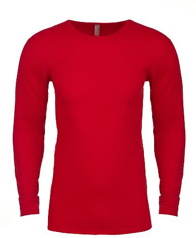  Next Level 8201 Unisex Long Sleeve Thermal RED front view
