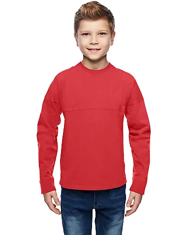 8219 J. America - Youth Game Day Jersey in Red front view