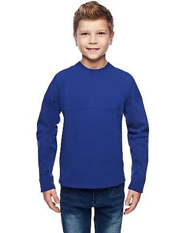 8219 J. America - Youth Game Day Jersey in Royal front view