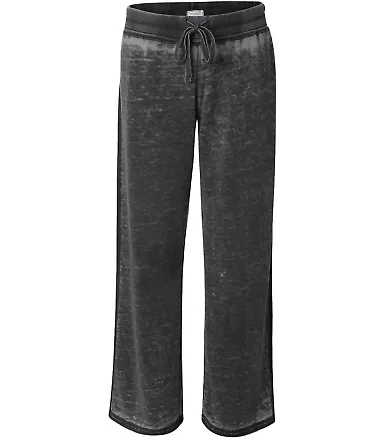 8914 J. America - Women's Zen Fleece Sweatpant in Twisted black front view