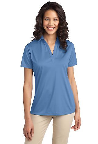 L540 Port Authority Ladies Silk Touch™ Performan Carolina Blue front view