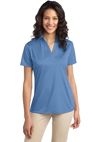 L540 Port Authority Ladies Silk Touch™ Performan Carolina Blue front view