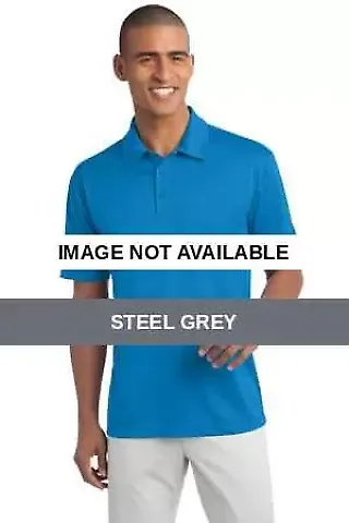 K540 Port Authority Silk Touch™ Performance Polo Steel Grey front view