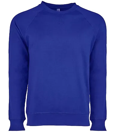 Next Level N9000 Unisex Terry Raglan Pullover ROYAL front view