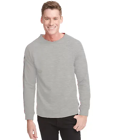 Next Level N9000 Unisex Terry Raglan Pullover OATMEAL front view