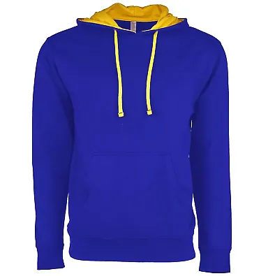 Next Level 9301 Unisex French Terry Pullover Hoody ROYAL/ GOLD front view